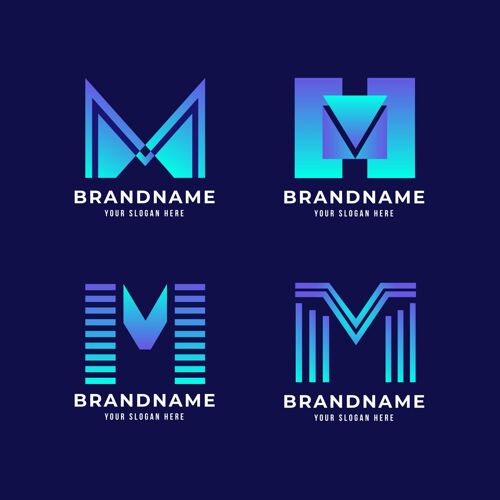Logo集合渐变m标志系列MLogoLogo模板字母Logo