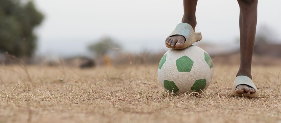 足球用足球特写非洲儿童肖像足球特写非洲