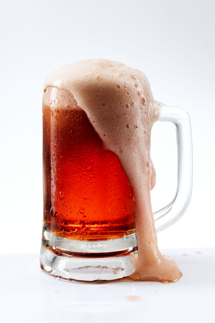 生啤酒玫瑰生啤酒png马克杯模型泡沫马克杯冷饮