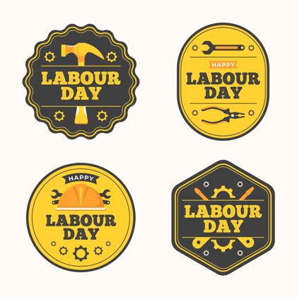 庆典平劳动节标签收集工人单位设计国际