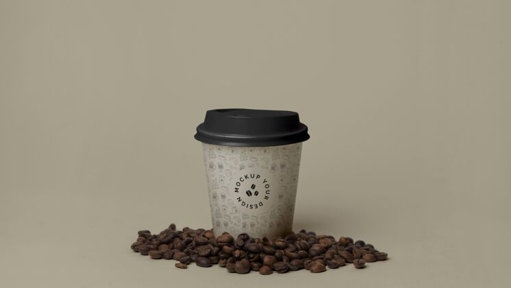 咖啡杯纸杯咖啡模型塑料杯商标品牌