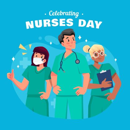 5月12日卡通全国护士节插画国际护士国际护士日