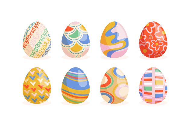 复活节彩蛋收藏手绘复活节彩蛋系列套装宗教复活节彩蛋