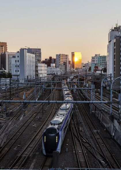 景观日本火车城市景观基础设施未来城市