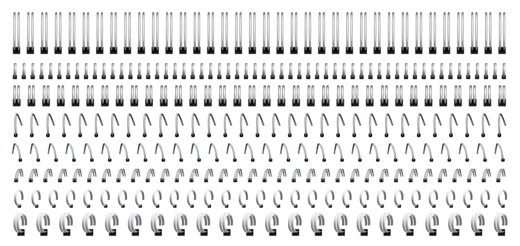 现实笔记本螺旋 钢丝环装订和弹簧组分割器弹簧铁
