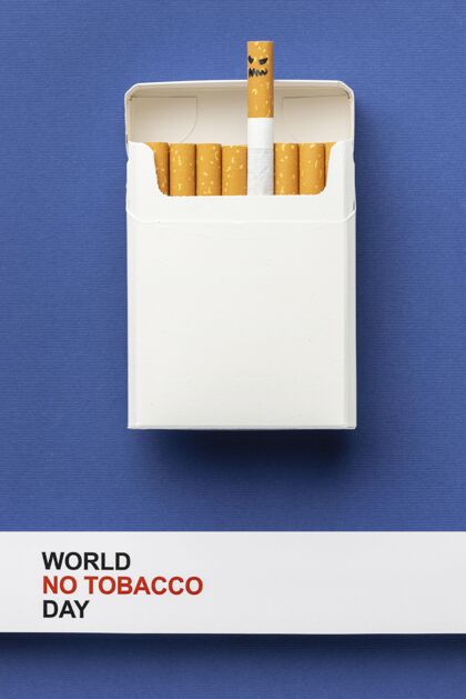 习惯顶视图无烟日元素组成不健康尼古丁烟草