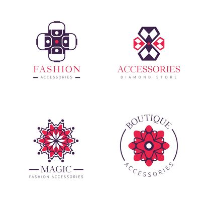 包装平面设计时尚配饰logo系列品牌套装企业