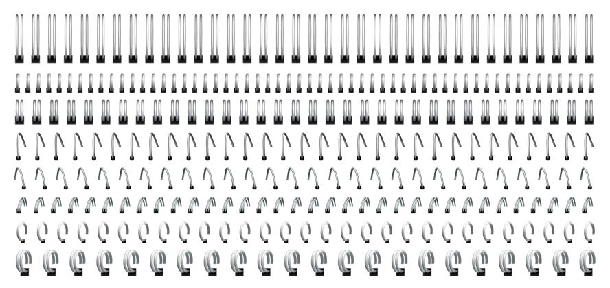 现实笔记本螺旋 钢丝环装订和弹簧组分割器弹簧铁