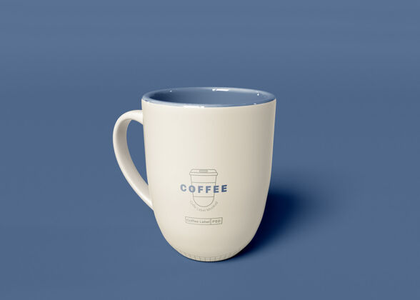 展示咖啡杯模型自定义饮料现实