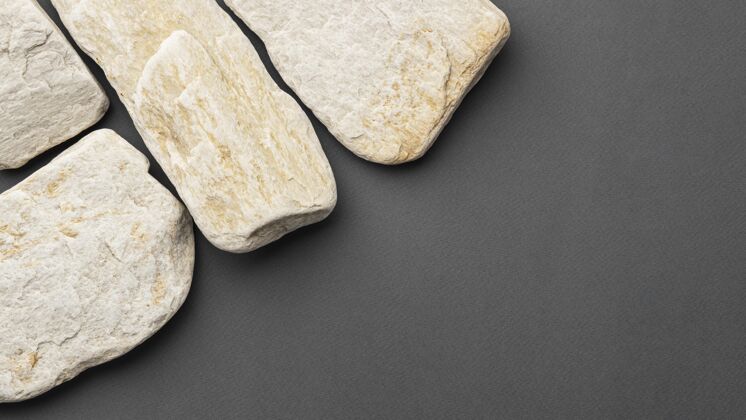 顶视图顶视图白色石头收集与复制空间墙纸石材背景石材