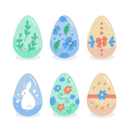 分类彩色手绘装饰复活节彩蛋收藏复活节彩蛋选择华丽