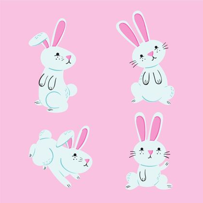 帕斯卡手绘复活节兔子系列可爱兔子包