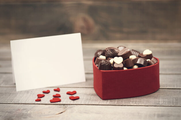 盒子这是给你的礼物工艺木板巧克力