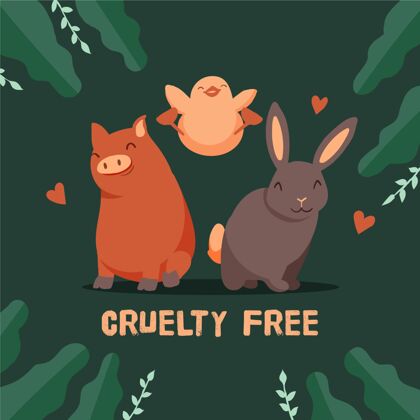 残忍免费手绘残忍自由素食插图插图测试兔子