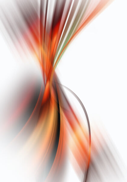 简单流动曲线的抽象设计波曲线彩虹