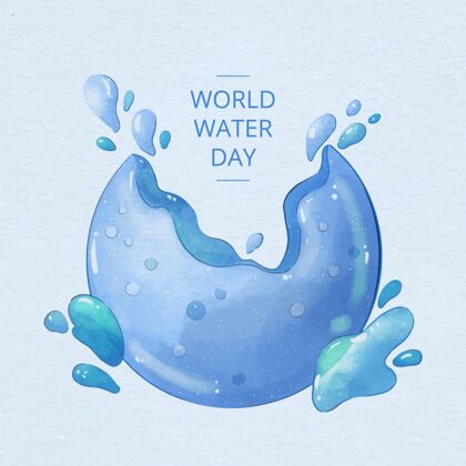 插图世界水彩日绘画世界世界地球