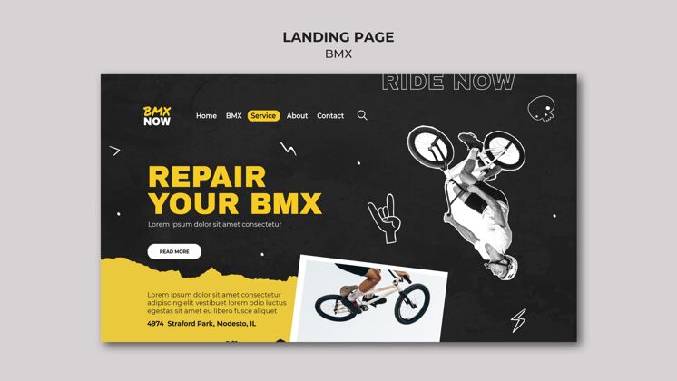 爱好登陆页模板bmx自行车与男子和自行车自行车网页模板网站