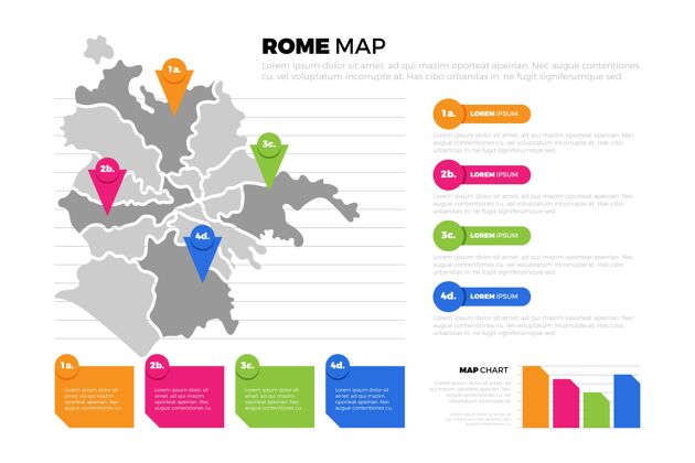模板罗马地图信息图主题罗马风格