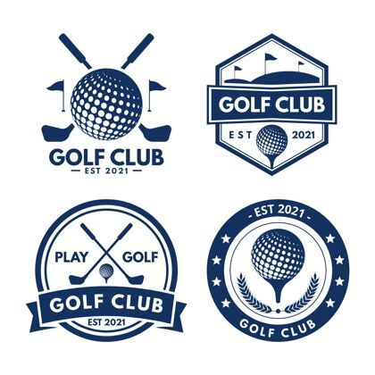 品牌平面设计高尔夫标志系列标识设置标志