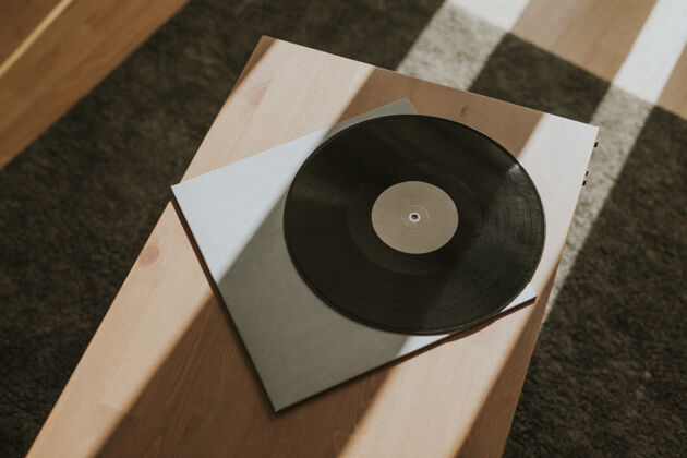 声音黑色复古乙烯基唱片设计元素媒体模拟专辑