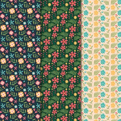 平面设计平面设计春季图案系列开花花卉准备打印