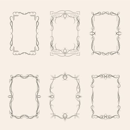 简单书法装饰框系列装饰简单平原