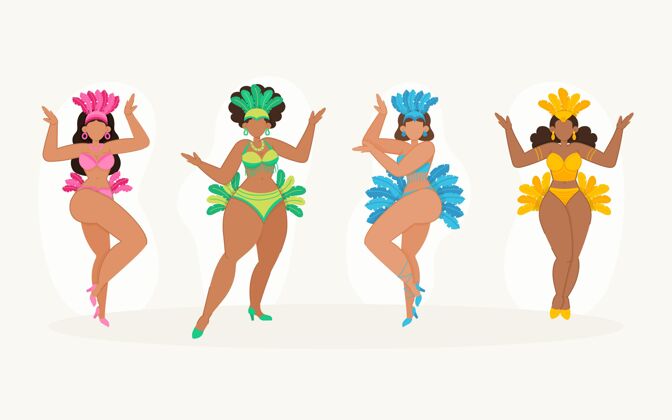 庆祝巴西嘉年华舞者系列活动狂欢节派对