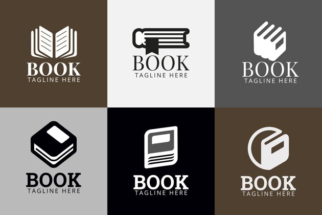 企业图书标识模板包公司书籍商标