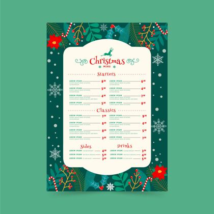 事件平面设计圣诞菜单模板平面设计设计快乐
