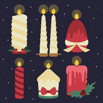 传统平面设计圣诞蜡烛系列蜡烛单位文化